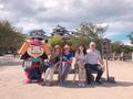 Masako, Michelle, Sappi & Kev in Matsuyama Castle grounds