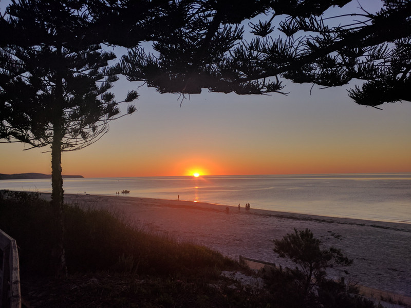 Sunset at Normanville beach