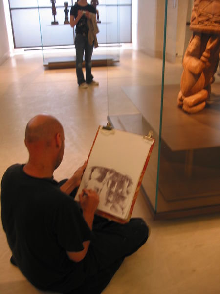 Sketching at the Louvre