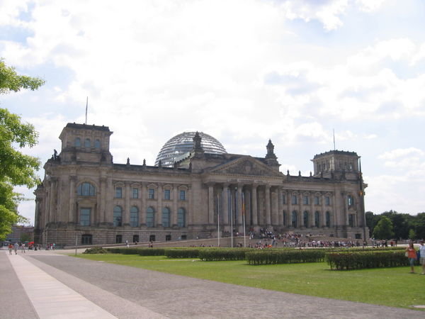 The new glass dome of the Reichstag