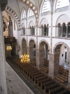 Inside Ribe cathedral