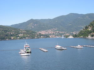 View over Lake Como from our hotel room