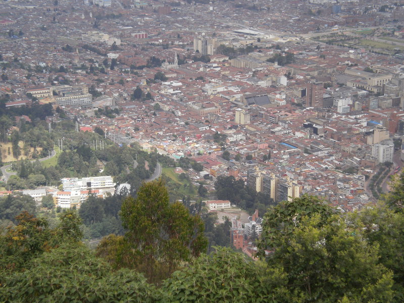 View of some of downtown Bogota