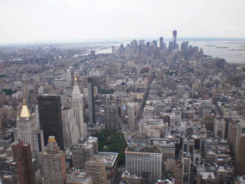 From the 86th floor looking towards the Freedom Tower