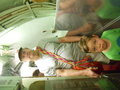 Kev & Rupert inside the submarine USS Growler