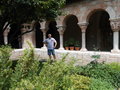 Kev in one of the cloisters