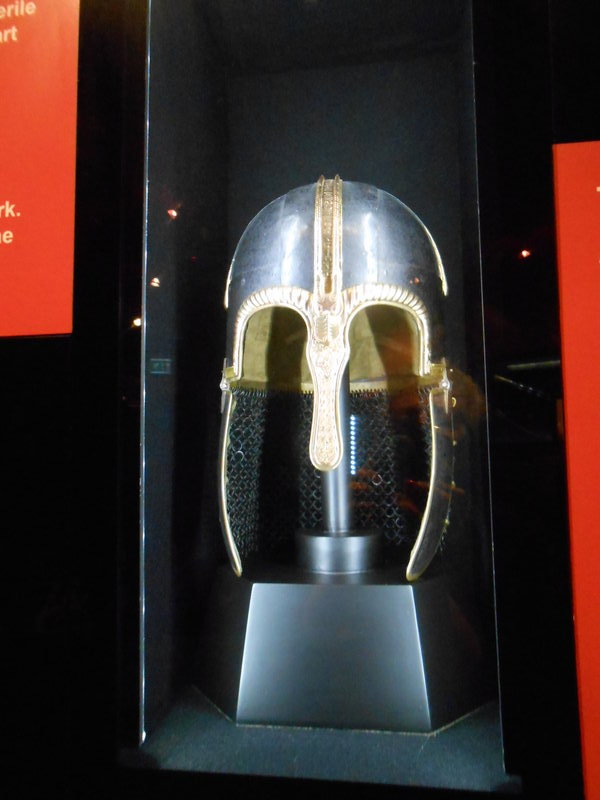 Viking Helmet on display in the Jorvik Viking Centre