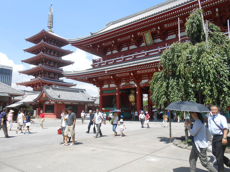 Sensoji Temple, the oldest in Tokyo said to have been built in 628. 