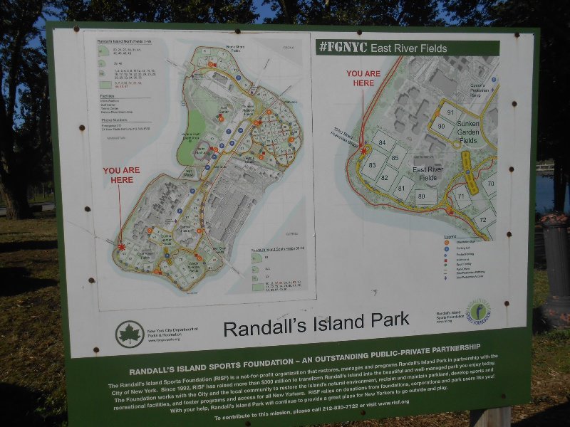 Randall's Island map