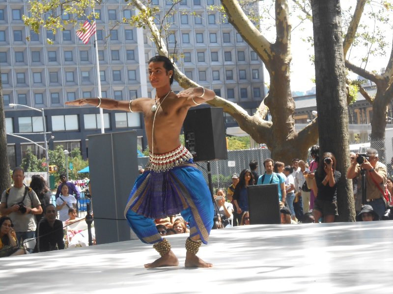 Another dancer at the Downtown Dance Festival