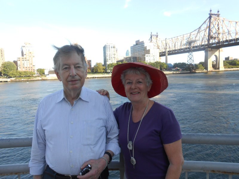 Robert & Michelle with the Queensboro Bridge in the background 