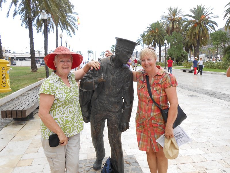 A young sailor accosts Michelle & Charlotte in Cartagena!