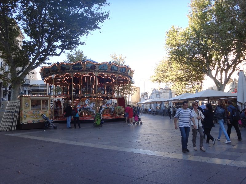 Carousel in Place de L'Horloge, Avignon
