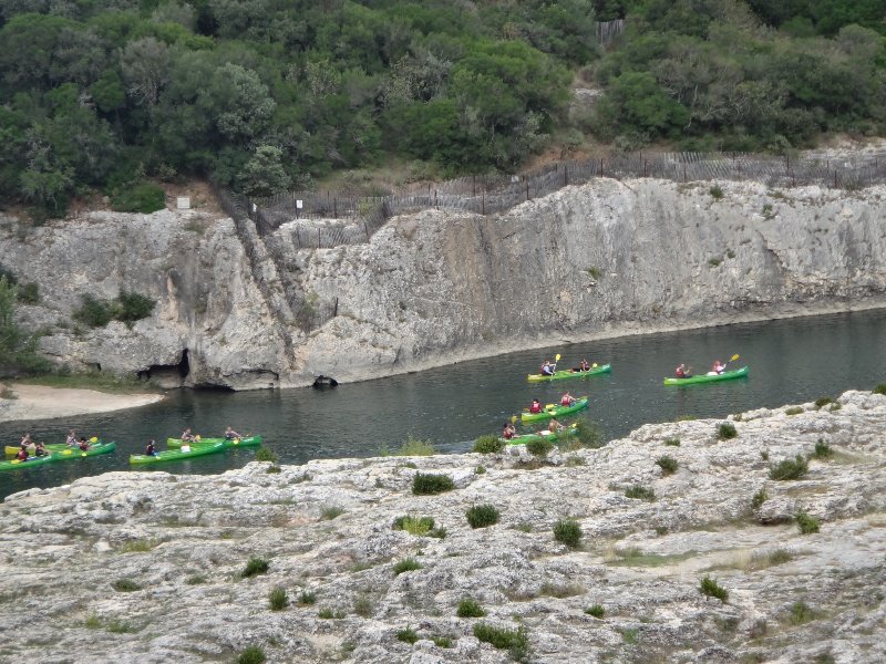 Canoeists on the River Gardon