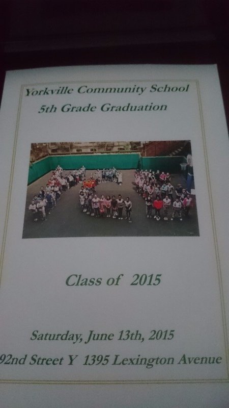 YCS Class of 2015 program 