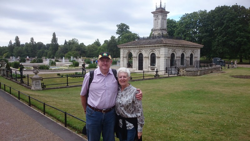 The honeymooners in Kensington Garden