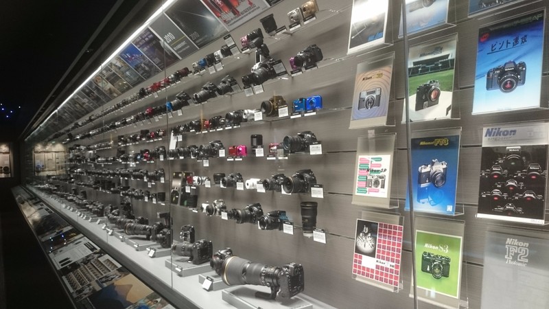 Cameras in the Nikon Museum