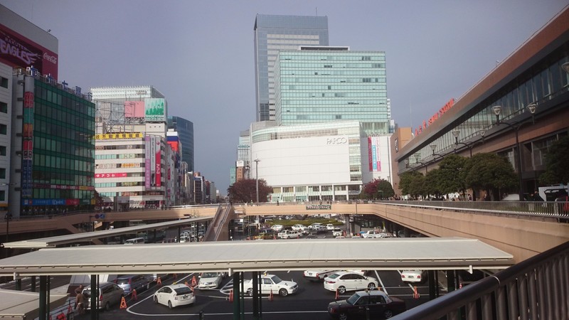 Outside Sendai Station