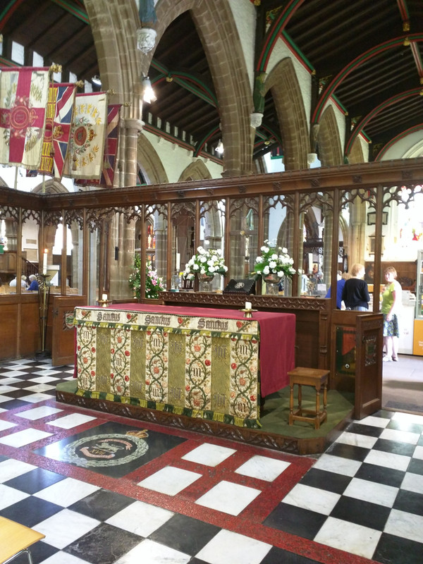 Inside Leicester Cathedral