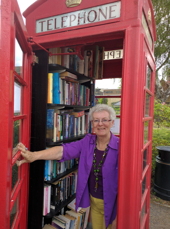 With the Telephone Box library close by