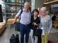 Masako meets us off the plane at Matsuyama.