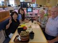 Masako, Sappy, Michelle & Kev enjoy a sushi lunch.