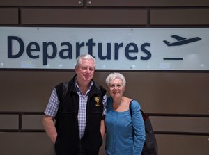The honeymooners say goodbye to Sydney