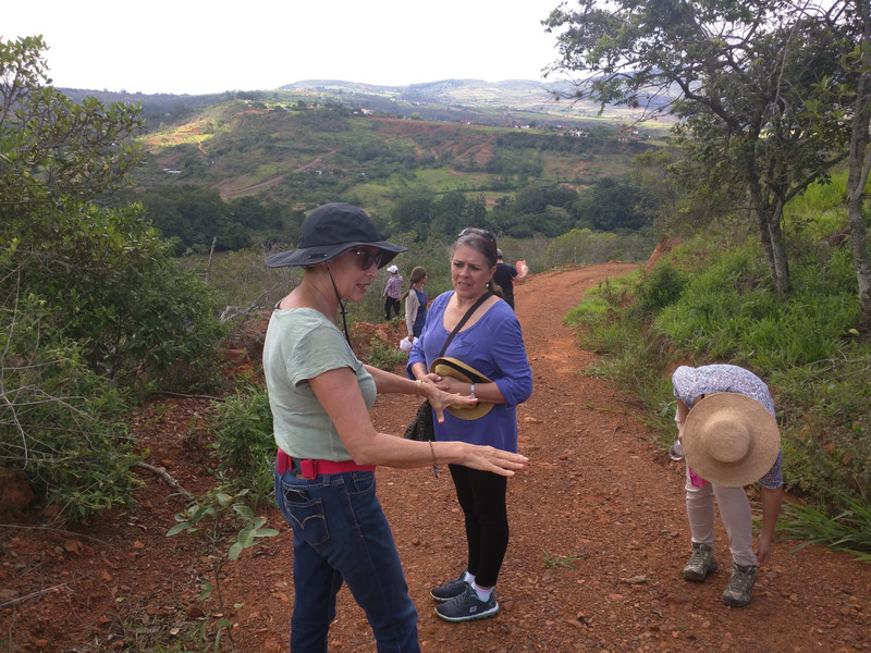 Esperanza takes us on a tour of her coffee plantation