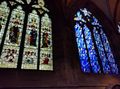 Beautiful stained glass windows in the cathedral