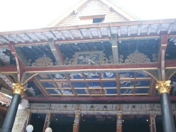 The stage; the Globe Theater