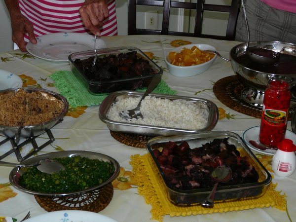 Traditional feijoada on Mother's day