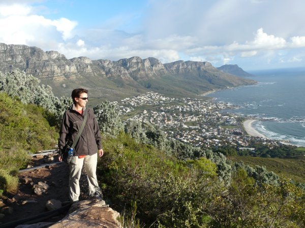 Climbing up Lion's Head, Capetown, for sunset