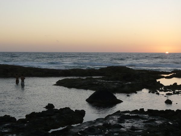 Sunrise from the Champagne Pools, Fraser Island, Australia