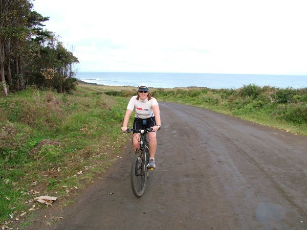 Biking the island