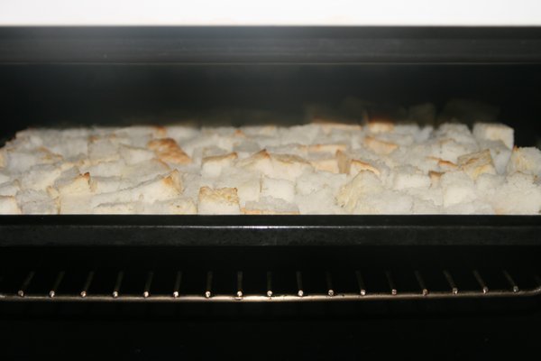 Roasting GF bread crumbs
