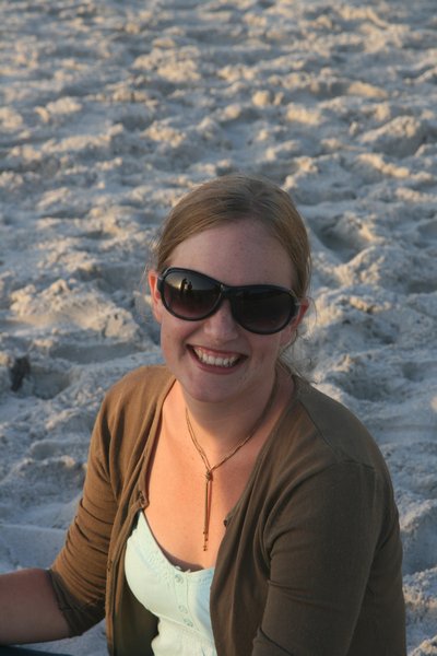 Helga on the beach