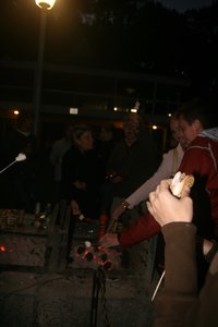 teaching the South Africans how to make smores ;)