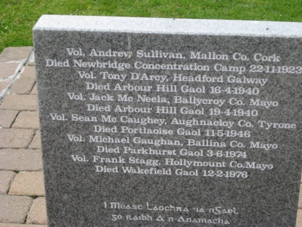 Irish Repulicans that have lost their lives in the battle