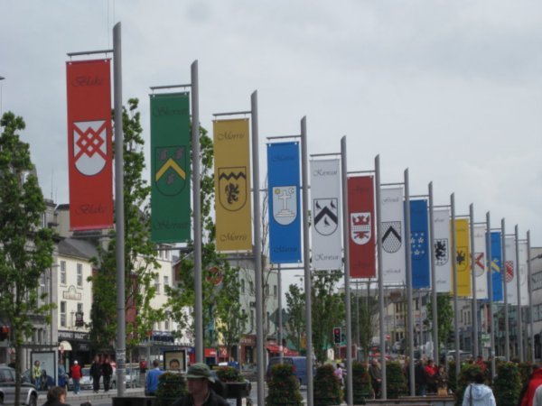 Banners at Eyre Square