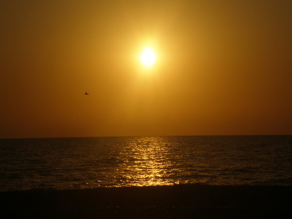 Black sea sunset