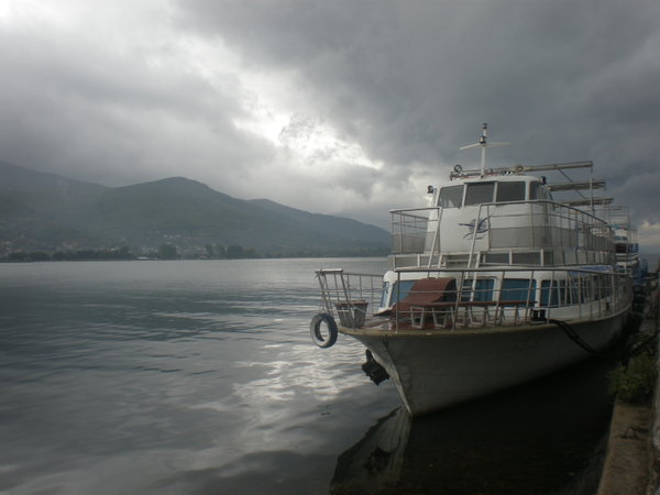 Tour boat on Lake Ohrid