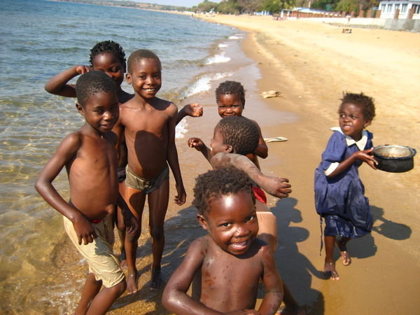 Some of the kids over in Senga Bay