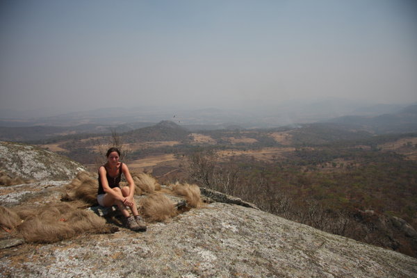 At the top with view of Mozambique behind me