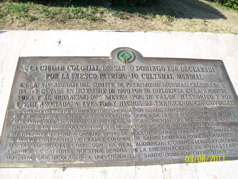 Plaque of Santo Domingo