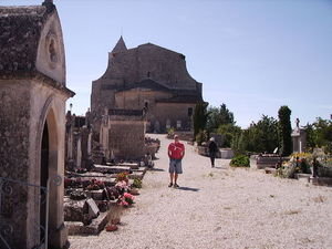 Saignon church from the cemetery