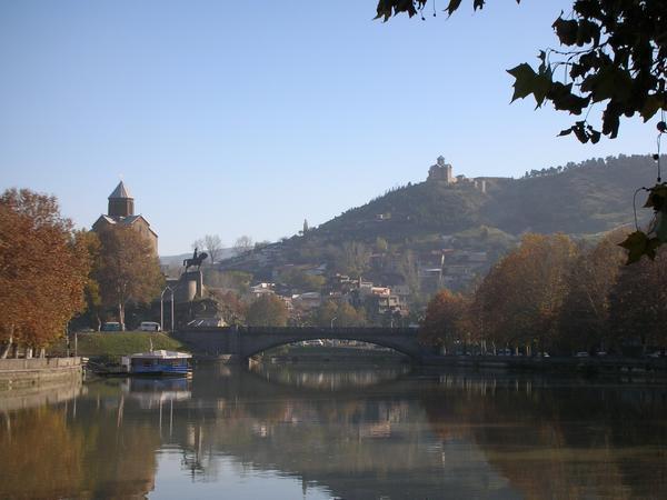View of Tbilisi's Old Town from the River