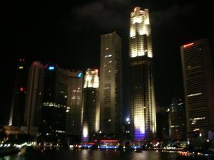 Night skyline of Singapore