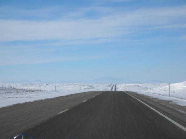 Driving from Denver to Casper when we first arrived