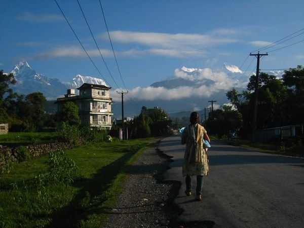 Skyline above pokhara
