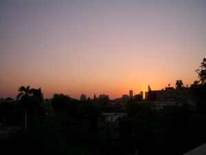 Rooftop sunset